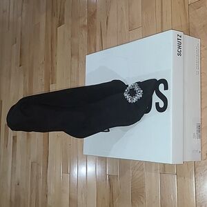 Schutz Meisho Up tall stretch boot black. SZ 7